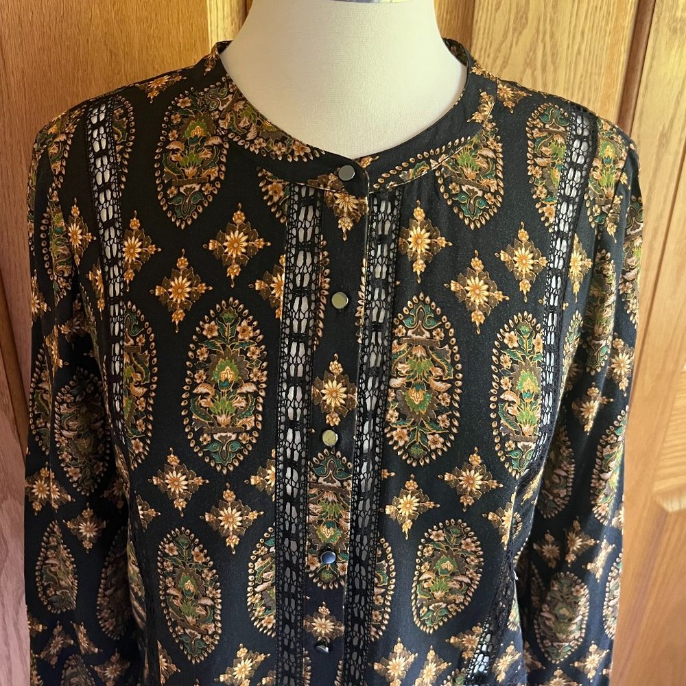 ELLA MOSS - Elin Lace Trim Blouse - Excellent Condition